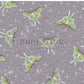 PREORDER - Luna Moths on Handwoven Texture Grey Violet - 1064 - Choose Your Base