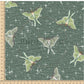PREORDER - Luna Moths on Handwoven Texture Spruce - 1075 - Choose Your Base