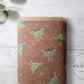 PREORDER - Luna Moths on Handwoven Texture Terra Cotta - 1077 - Choose Your Base