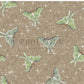 PREORDER - Luna Moths on Herringbone Texture Khaki - 1084 - Choose Your Base