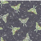 PREORDER - Luna Moths on Herringbone Texture Slate - 1090 - Choose Your Base