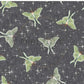 PREORDER - Luna Moths on Herringbone Texture Space - 1091 - Choose Your Base
