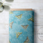 PREORDER - Luna Moths on Watercolor Aqua - 1116 - Choose Your Base
