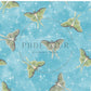 PREORDER - Luna Moths on Watercolor Aqua - 1116 - Choose Your Base