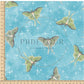 PREORDER - Luna Moths on Watercolor Aqua - 1116 - Choose Your Base