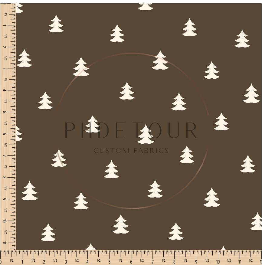 PREORDER - Mini Pines on Brown - 1157 - Choose Your Base