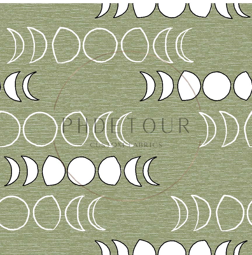 PREORDER - Moons on Handwoven Texture Celery - 1202 - Choose Your Base