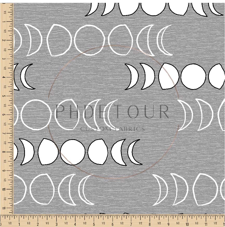 PREORDER - Moons on Handwoven Texture Cement - 1203 - Choose Your Base