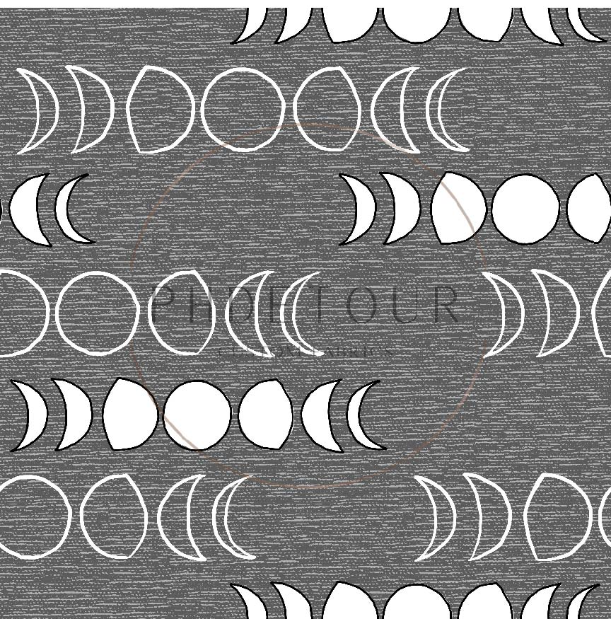 PREORDER - Moons on Handwoven Texture Charcoal - 1204 - Choose Your Base