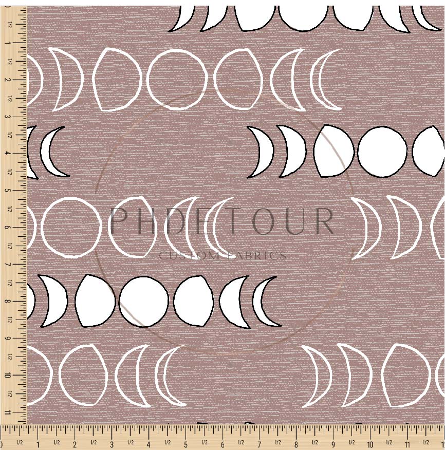 PREORDER - Moons on Handwoven Texture Dusty Rose - 1206 - Choose Your Base