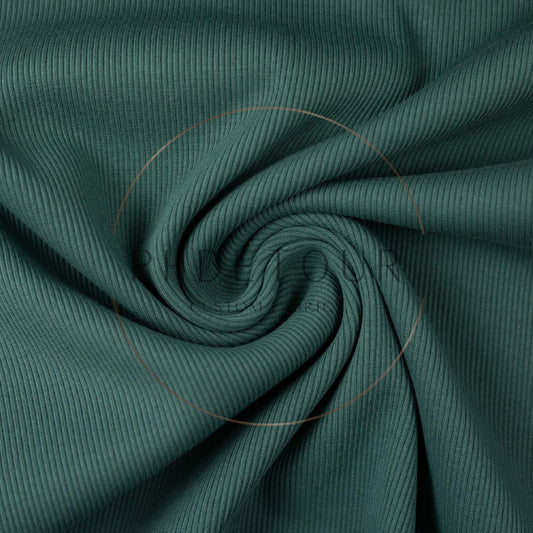 Wholesale European 2x1 Sweatshirt Ribbing - 266 - Emerald