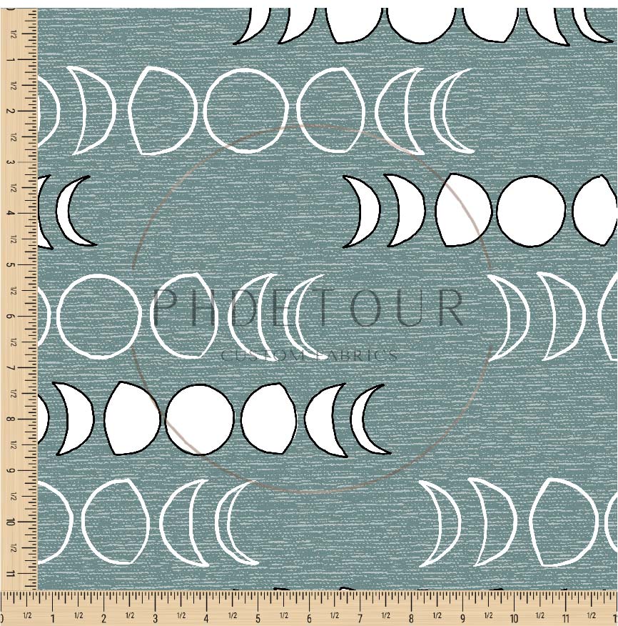 PREORDER - Moons on Handwoven Texture Ocean - 1216 - Choose Your Base
