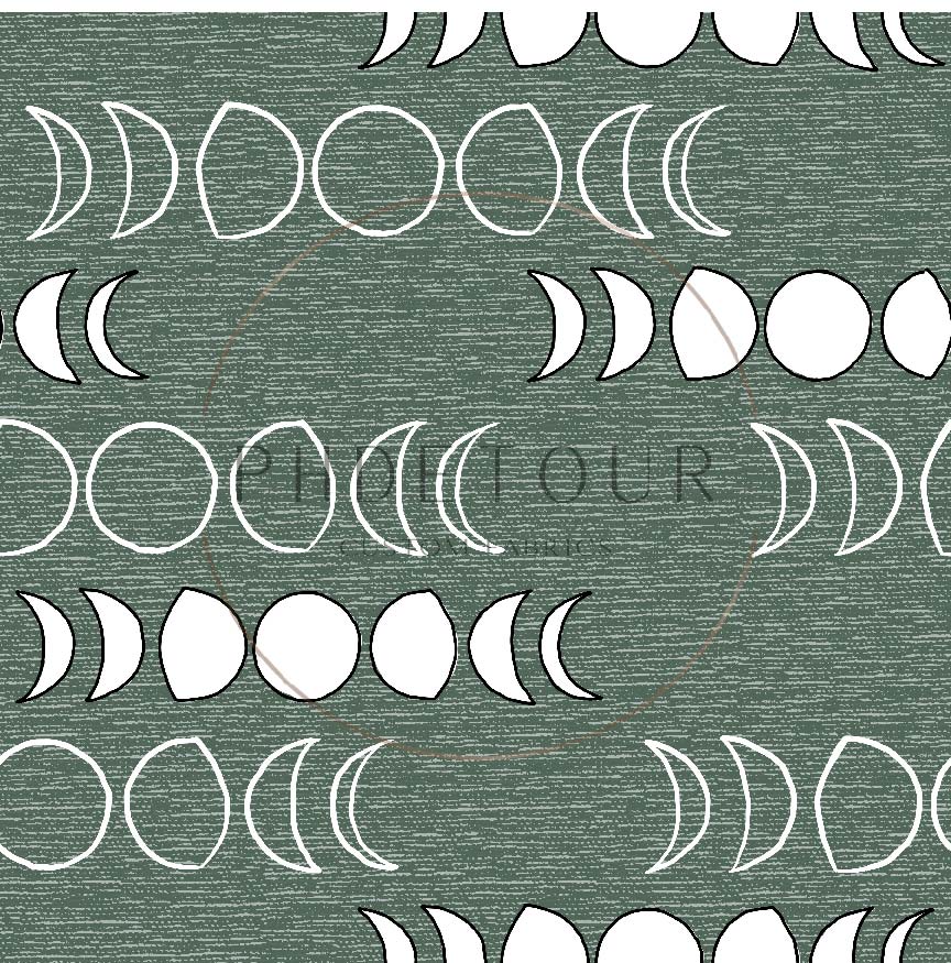 PREORDER - Moons on Handwoven Texture Spruce - 1223 - Choose Your Base