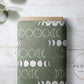 PREORDER - Moons on Herringbone Texture Artichoke - 1228 - Choose Your Base