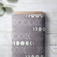 PREORDER - Moons on Herringbone Texture Grey Violet - 1242 - Choose Your Base