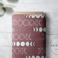 PREORDER - Moons on Herringbone Texture Mauve - 1245 - Choose Your Base