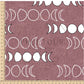 PREORDER - Moons on Herringbone Texture Mauve - 1245 - Choose Your Base
