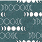 PREORDER - Moons on Herringbone Texture Peacock - 1252 - Choose Your Base