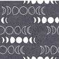 PREORDER - Moons on Herringbone Texture Slate - 1256 - Choose Your Base