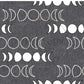 PREORDER - Moons on Herringbone Texture Space - 1257 - Choose Your Base