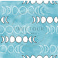 PREORDER - Moons on Watercolor Aqua - 1287 - Choose Your Base