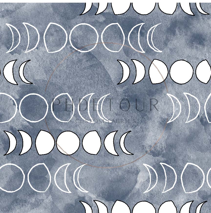 PREORDER - Moons on Watercolor Cadet - 1292 - Choose Your Base