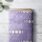 PREORDER - Moons on Watercolor Lilac - 1301 - Choose Your Base