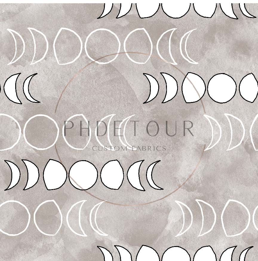 PREORDER - Moons on Watercolor Mushroom - 1304 - Choose Your Base
