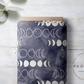 PREORDER - Moons on Watercolor Navy - 1305 - Choose Your Base