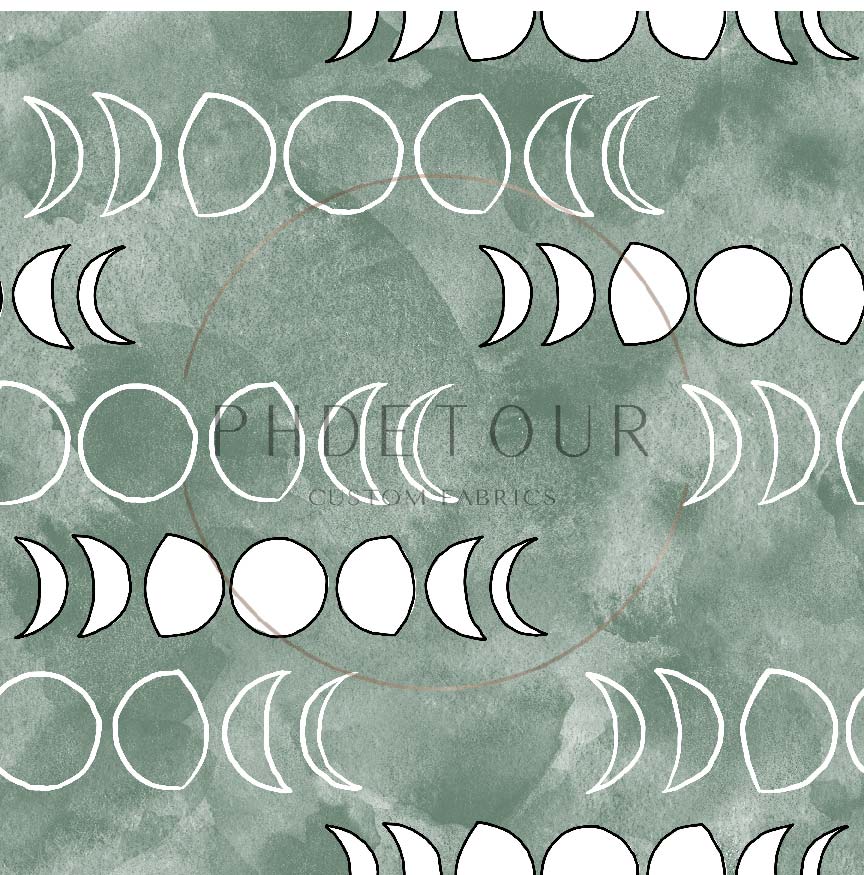 PREORDER - Moons on Watercolor Spruce - 1311 - Choose Your Base