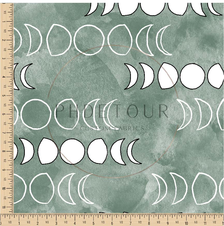 PREORDER - Moons on Watercolor Spruce - 1311 - Choose Your Base
