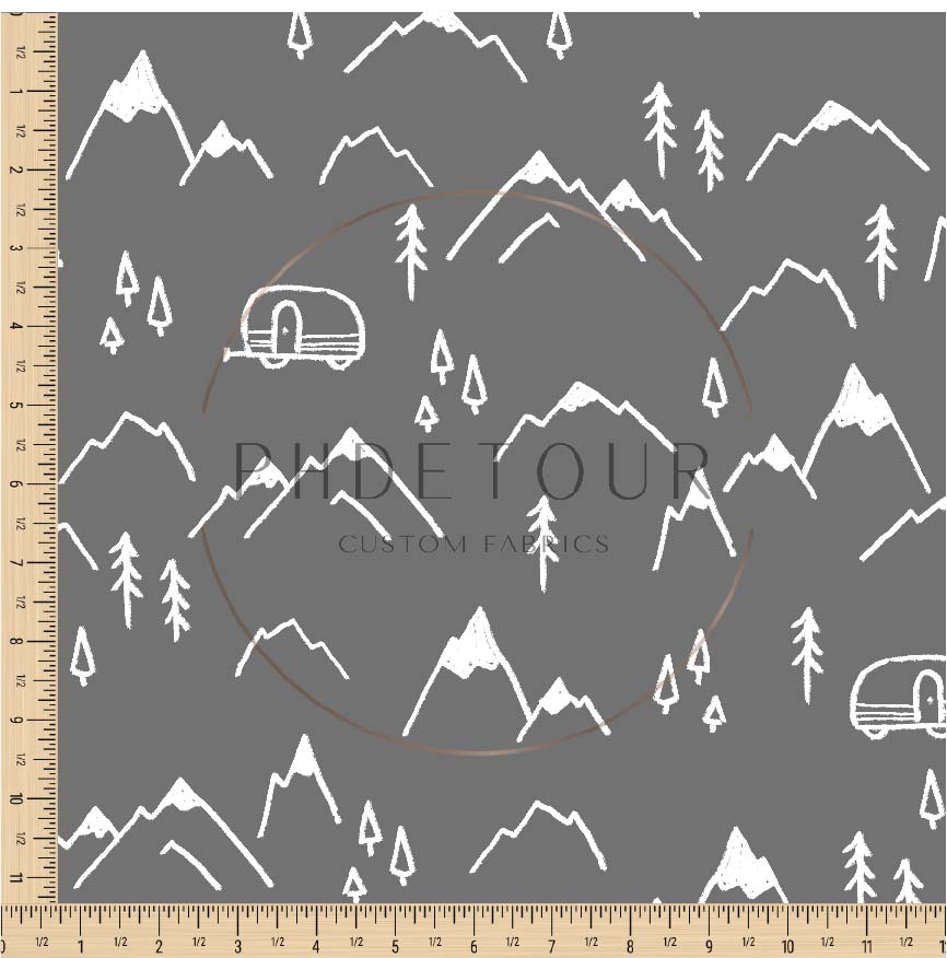 PREORDER - Mountains on Charcoal - 1349 - Choose Your Base