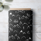 PREORDER - Mountains on Handwoven Texture Black - 1362 - Choose Your Base