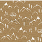 PREORDER - Mountains on Handwoven Texture Caramel - 1367 - Choose Your Base