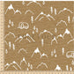 PREORDER - Mountains on Handwoven Texture Caramel - 1367 - Choose Your Base