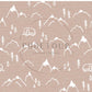 PREORDER - Mountains on Handwoven Texture Pale Peach - 1382 - Choose Your Base