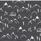 PREORDER - Mountains on Handwoven Texture Space - 1387 - Choose Your Base