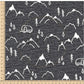 PREORDER - Mountains on Handwoven Texture Space - 1387 - Choose Your Base