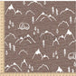 PREORDER - Mountains on Handwoven Texture Taupe - 1390 - Choose Your Base