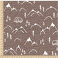 PREORDER - Mountains on Handwoven Texture Taupe - 1390 - Choose Your Base
