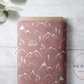 PREORDER - Mountains on Herringbone Texture Antique Rose - 1392 - Choose Your Base