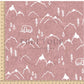 PREORDER - Mountains on Herringbone Texture Antique Rose - 1392 - Choose Your Base