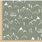 PREORDER - Mountains on Herringbone Texture Artichoke - 1393 - Choose Your Base