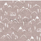 PREORDER - Mountains on Herringbone Texture Clay - 1403 - Choose Your Base