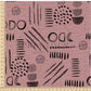 PREORDER - Neutral Abstract Black on Handwoven Texture Antique Rose - 1530 - Choose Your Base