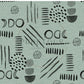 PREORDER - Neutral Abstract Black on Handwoven Texture Blizzard - 1531 - Choose Your Base
