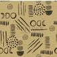 PREORDER - Neutral Abstract Black on Handwoven Texture Butter - 1533 - Choose Your Base