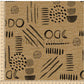 PREORDER - Neutral Abstract Black on Handwoven Texture Caramel - 1534 - Choose Your Base