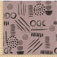 PREORDER - Neutral Abstract Black on Handwoven Texture Dusty Rose - 1537 - Choose Your Base