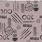 PREORDER - Neutral Abstract Black on Handwoven Texture Lotus - 1539 - Choose Your Base